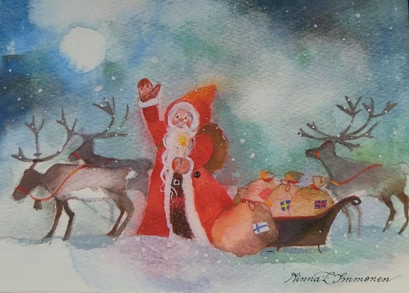 Joulukortti M. Immonen 2