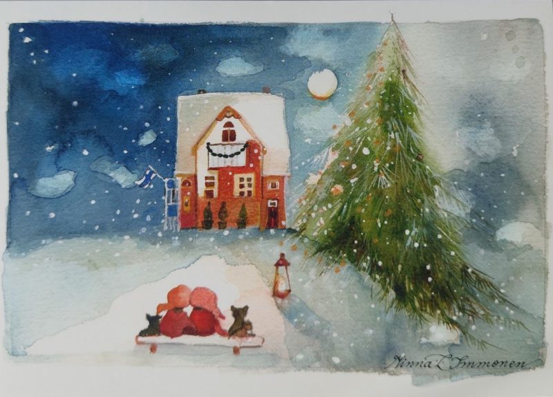 Joulukortti M. Immonen 8