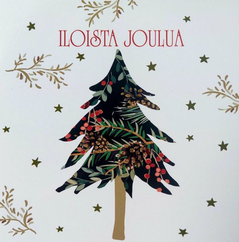 Joulukortti neliö 2