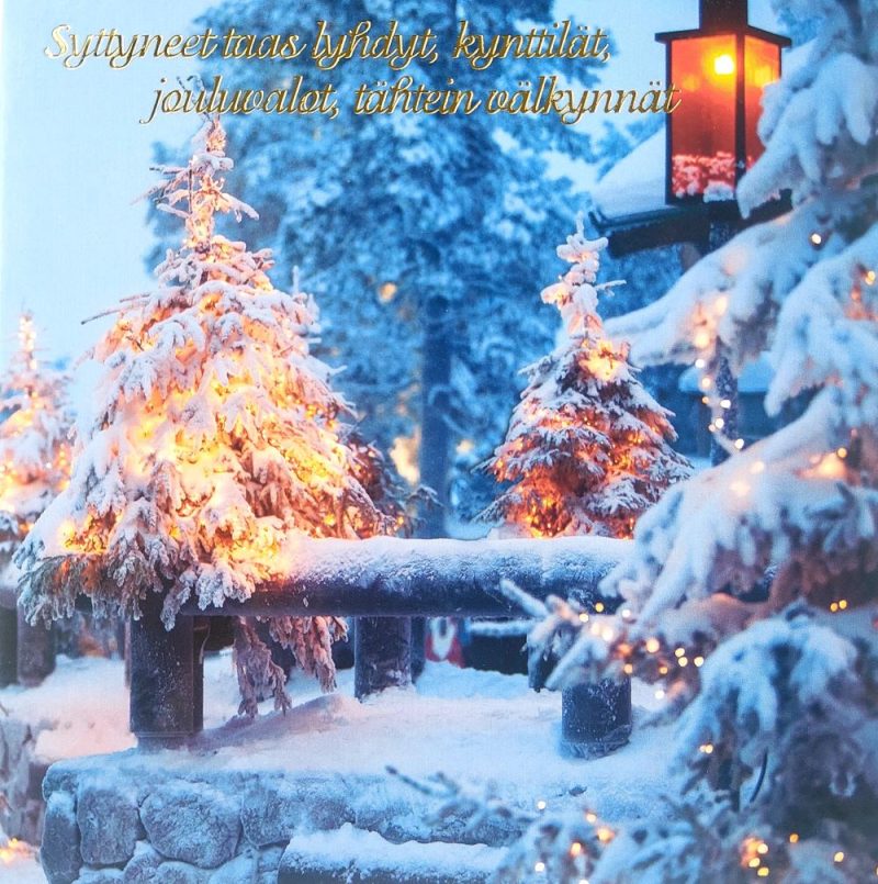 Joulukortti neliö 8