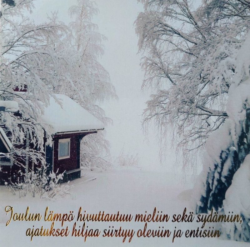 Joulukortti neliö 12