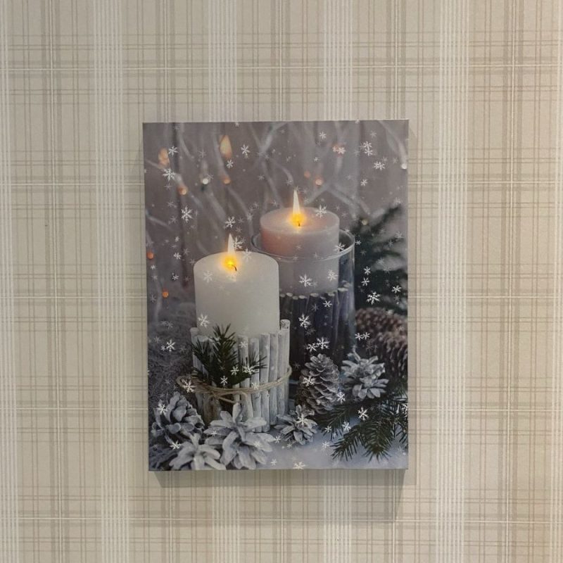 Valotaulu 30x40cm - Joulurauhaa